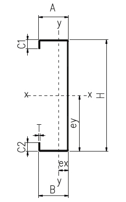 35x32 C Profil 6 metre 1.2 mm